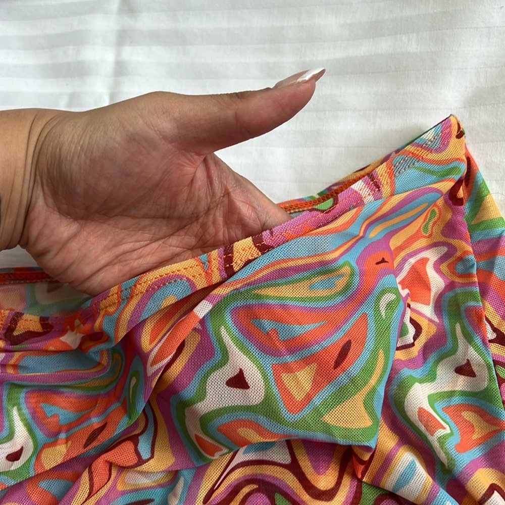 Three Piece Multi Color Swimsuit - Picture 5 of 5